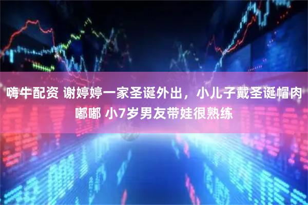嗨牛配资 谢婷婷一家圣诞外出，小儿子戴圣诞帽肉嘟嘟 小7岁男友带娃很熟练